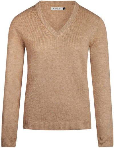 Steppin' Out Damestrui V-hals Lamswol Camel - Maat M - Heren