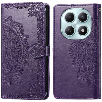 imoshion Hoesje - Geschikt voor Xiaomi Redmi Note 15 (4G) - Mandala Bookcase - Paars