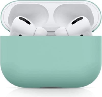 Jumada's hoesje geschikt voor Apple AirPods Pro - Soft Case - Cover - Onepiece - Siliconen - Mint