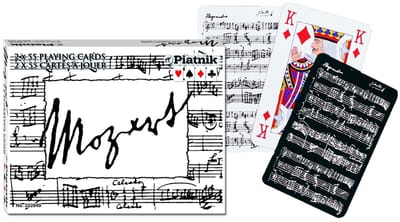 Piatnik Mozart Speelkaarten - Dubbeldekker.