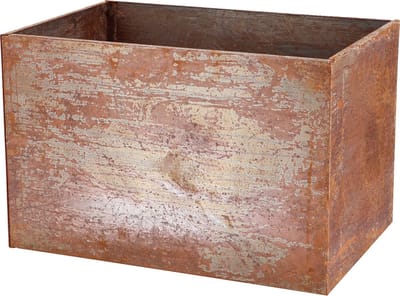 Esschert Design Rechthoekige plantenbak van cortenstaal 60x40x40