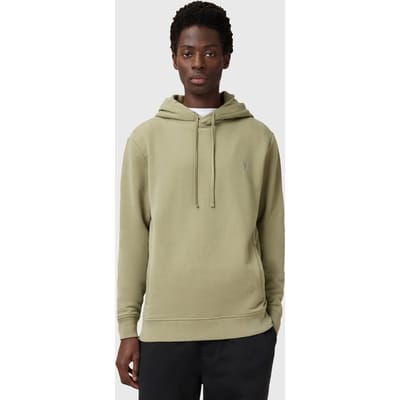 AllSaints Raven Oth Hoody Light Ash Green Taglia: XL | Felpe con cappuccio Outlet | Uomo | Verde