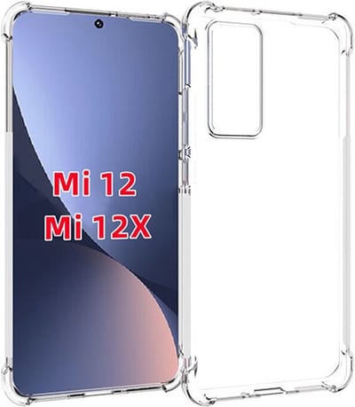 MobyDefend Hoesje - Geschikt voor Xiaomi 12 / 12X - Transparante Shockproof TPU Backcover - Verstevigde Hoeken - Volledig Doorzichtig