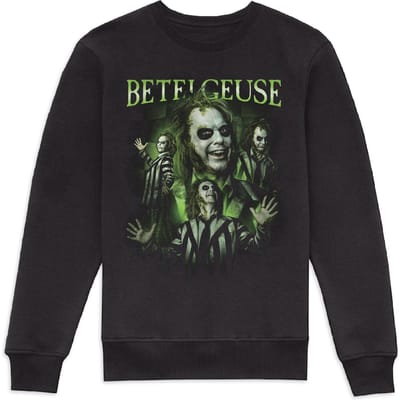 Beetlejuice Ghost With The Most Sweatshirt - Black - XS