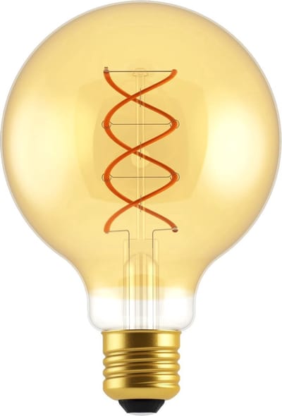 Proventa LED Filament lamp E27 - ⌀ 95 mm - Dimbaar - Warm wit - Retro bol bulb