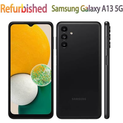 Téléphone Mobile Samsung Galaxy A13 5G A136B A136U Reconditionné 4 Go RAM 64 Go ROM 50MP Avec 1 SIM A136U Simple Set noir