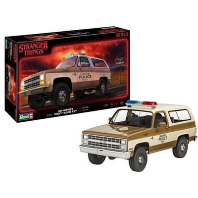 Revell Modelbouwpakket Auto - 07724 Stranger Things - Hopper#039 1985 Chevrolet Chevy Blazer - Amerikaanse Auto Plastic - 1:25 - Modelbouw