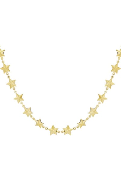 Bijoutheek Collier Chain Of Stars Goud