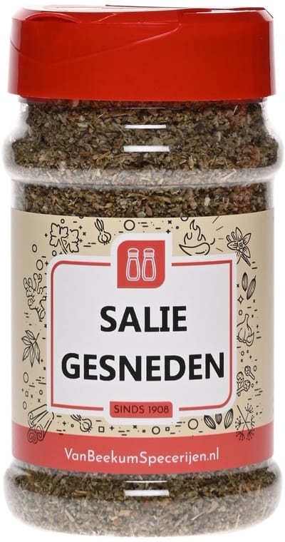 Van Beekum Specerijen - Salie Gesneden - Strooibus 40 Gram