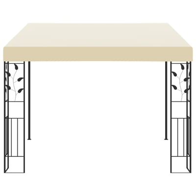 Wandgemonteerd Paviljoen 3x3x2.5 m Crèmewit