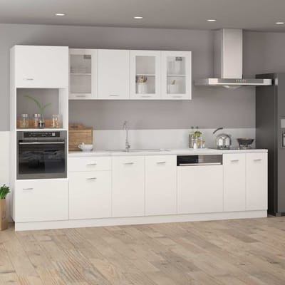 vidaXL - Onderkast - met - lade - Lyon - 50x46x81,5 - cm - bewerkt - hout - wit