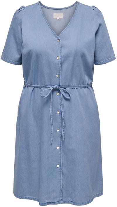 ONLY Carmakoma Denim jurk CARSONJA Midi-jurk