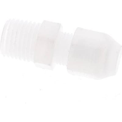4x6mm & R1/4'' PP rechte slangkoppeling met buitendraad 10bar/145psi [2 stuks].