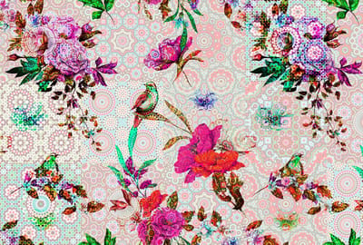 Fotobehang mosaic garden2 DD110196 Livingwalls Walls by Patel | Goedkoop fotobehang