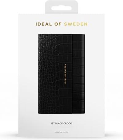 iDeal of Sweden Signature Clutch voor iPhone 8/7/6/6s/SE Jet Black Croco