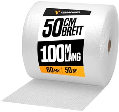Luchtkussenfolie 50 cm x 100 m - Uniek verpakkingsmateriaal voor optimale bescherming