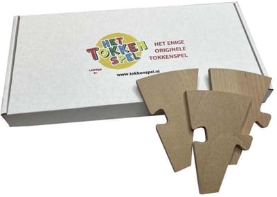 Tokkenspel Puzzel aanvulset - Gezellig gezelschapsspel voor 3 personen