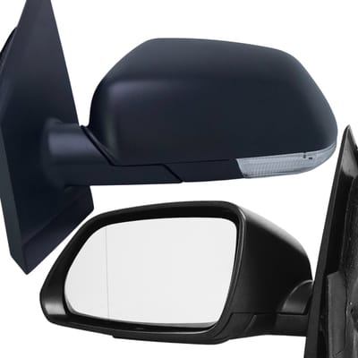 BILMAX Linker Buitenspiegel Vervanging voor Volkswagen Polo 2005–2009, Elektrisch Verstelbaar, Verwarmd, Met Richtingaanwijzer, Zwart, 7-Pins (Bestuurderszijde)