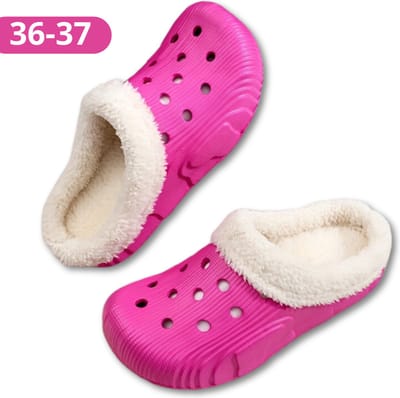 Bovista Warme Pantoffels - Sloffen - Slippers - Dames - Heren - Pluche - Maat 36 - Roze