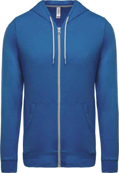 Kariban Hooded vestje van licht katoen K438 - Light Royal Blue - XS