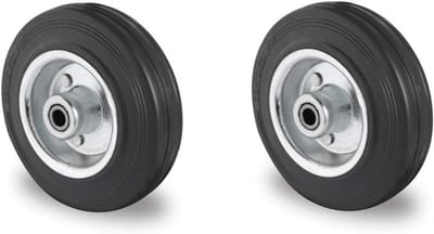 Rubberen Wielen 200mm met Rollager - Set van 2