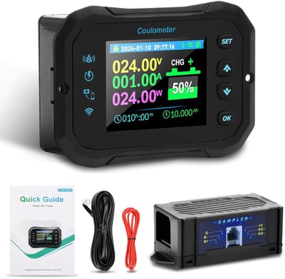 Accu Capaciteit Monitor - Batterij Meter - Energie Beheer - Multifunctioneel Wifi - 10-100V