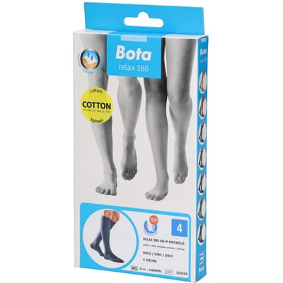 Bota Relax 280 Katoen Kniekous AD +P Grijs Maat 4 1 Kousen
