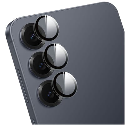 Rosso Camera Frame Protector Geschikt voor Samsung Galaxy S25 FE - Case Friendly - 9H Tempered Glass voor Cameralens - Gemakkelijke Installatie met Tray - Transparant