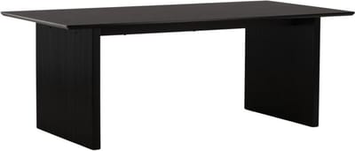 Svea - Tiko rechthoekige eettafel - 200 x 100 cm - zwart