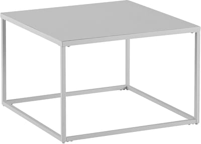 Salontafel Vierkant - Bijzettafel Loungetafel - Woonkamer Inrichten - Industriële Stijl - 60 x 60 x 40 cm - Wit