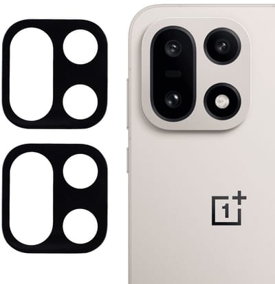 Coverup Camera Lens Protector - Geschikt voor OnePlus 15 Camera Lens Protector - Coverup 9H Tempered Glass Duo-Pack - Zwart
