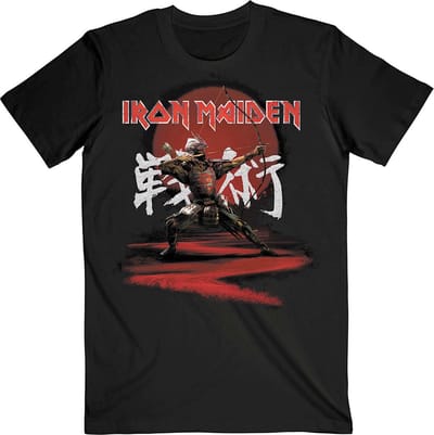 Iron Maiden - Senjutsu Eddie Archer Kanji Heren T-shirt - S - Zwart