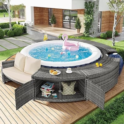 Luxe Hoek-Whirlpool - Hydro Massage - Vrijstaand - Novihome
