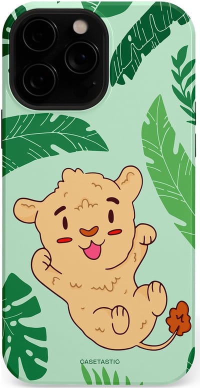 Casetastic Hoesje Geschikt voor Apple iPhone 13 Pro Max Magsafe - Stijlvolle Beschermende Duo-layer Case - Leeuwenhartje
