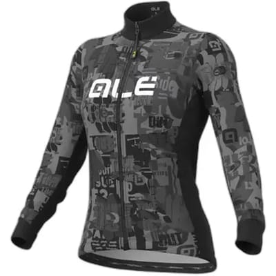 Ale Dames Fietsjas Solid Break - Zwart - L