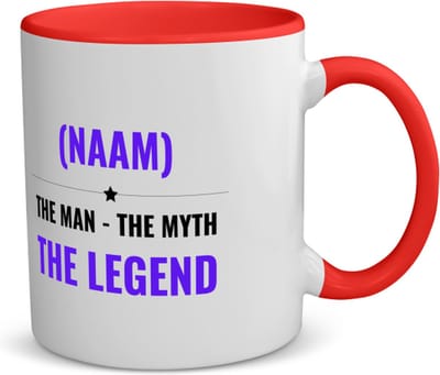 Akyol - the man the myth the legend met je eigen naam koffiemok - theemok - rood - Legendary - iemand die een legend is - de man - myth - mythe - legendarisch - verjaardagscadeau - verjaardag - cadeau - kado - geschenk - gift - 350 ML inhoud