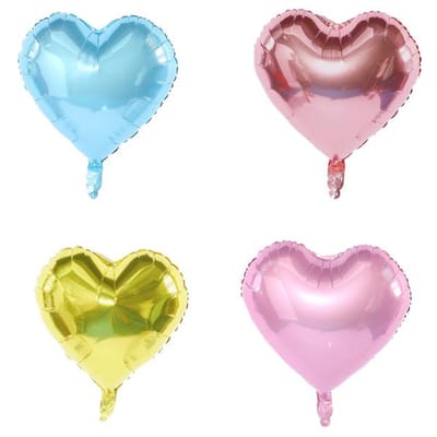 Ensemble de 5 pièces / 10 pièces de nouveaux ballons en aluminium en forme d'anneau de demande en mariage pour couple amoureux, décoration de mariage pour mariée et marié, Saint-Valentin, bleu rose 5pcs