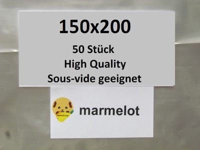 Marmelot Vacuumzakken 15x20 cm 50 stuk met Microstructuur voor alle Merken Vacuum Sealers