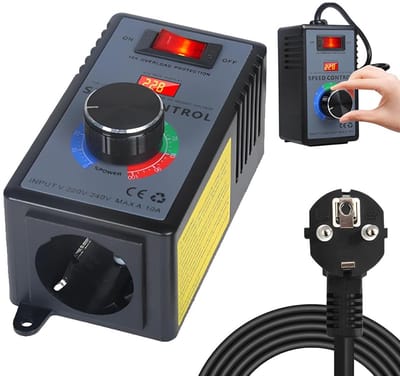 Spanningsregelaar - 220 V - HOVCEH 10 A - eenfasige frequentieschakelaar - 4000 W - snelheidsregelaar voor haakse slijper - blazer - handboormachines - elektrisch gereedschap - vermogen