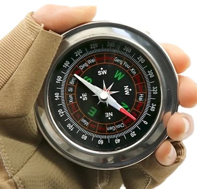 Compacte Mini Kompas Met Metalen Behuizing I Survival Kompas I Zakformaat I Diameter 7.3 CM