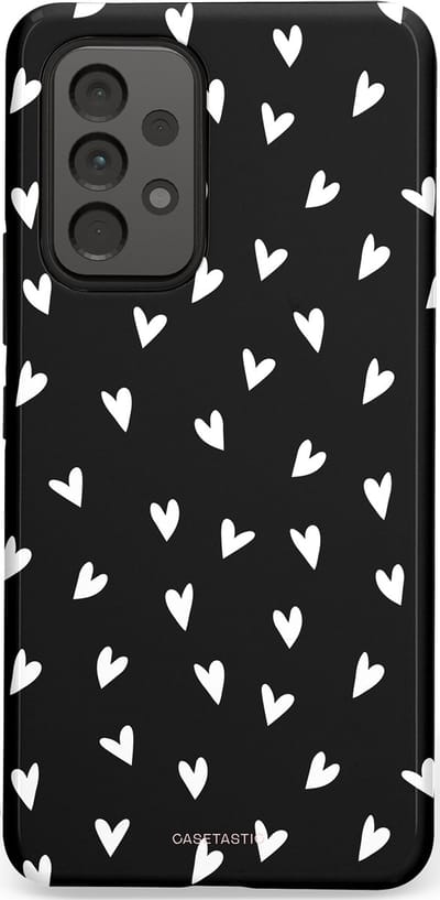 Casetastic Hoesje Geschikt voor Samsung A53 - Stijlvolle Beschermende Duo-layer Case - Stippen Hart
