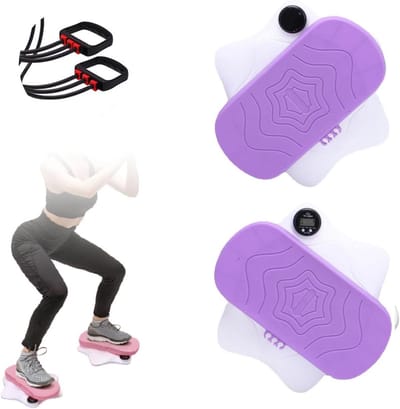 Twist Board - Taille Trainer - Thuis Fitness - Verstelbaar Ontwerp - 28 cm Pedalen - Paars