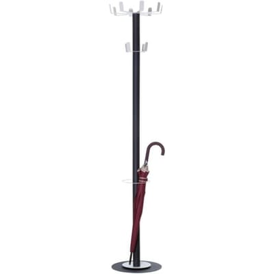 easyCloth Staande kapstok PECPPSR004 Paperflow Aantal haken: 12 (Ø x h) 35 cm x 175 cm Staal Antraciet, Zilver 1 stuk(s)