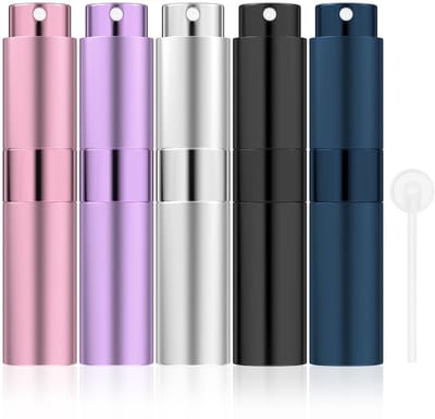 Dailygoods- Parfumhouder 5 stuks - Parfumverstuiver 8 ml - Lege