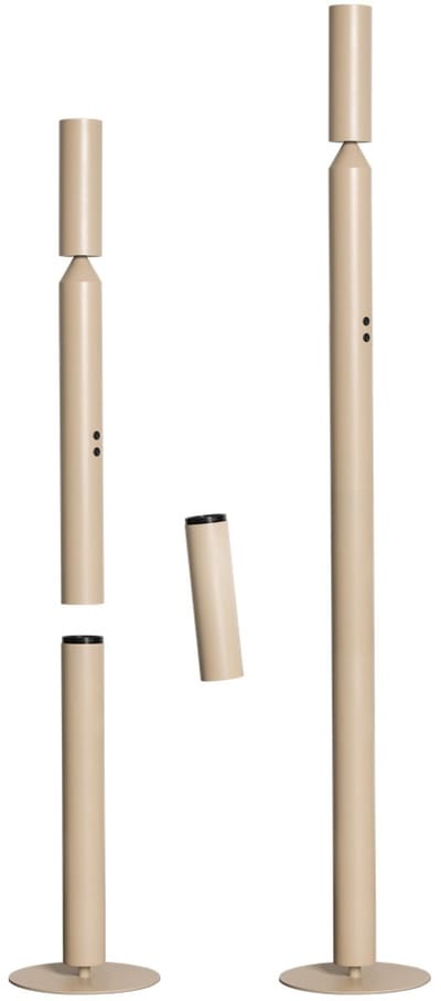 ETH Pencil Vloerlamp mat zand excl. 2xGU10 H180cm on/off on tube