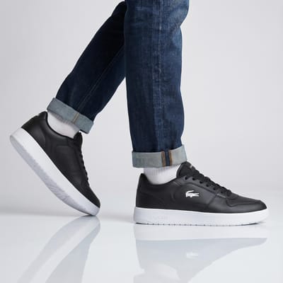 Lacoste Court Ace 224 - Heren Sneakers Schoenen Zwart 750SMA0070312 , Maat: EU 43 UK 9