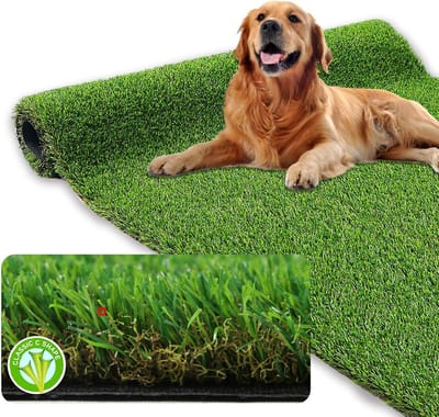 Nep Gras Tapijt - Kunstgras Buiten - Balkon Decoratie - Zacht En Dik - 15 x 24m - Groen
