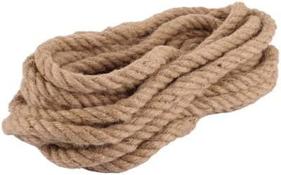 NTHProducts - Jute Touw - Decoratief Touw - 12 Meter - Natuurlijk Bruin - Tuin Craft - Sterk en Duurzaam - Geschikt voor DIY Projecten - 20 mm