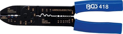 Klemtang - Krimptang - Elektrische Verbindingen - Geïntegreerde Draadknipper - 235 mm - Blauw/Rood