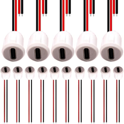 Dailygoody - 15x USB-C 2-Pin Flush-Mounted Socket - Snelle 3A Oplader